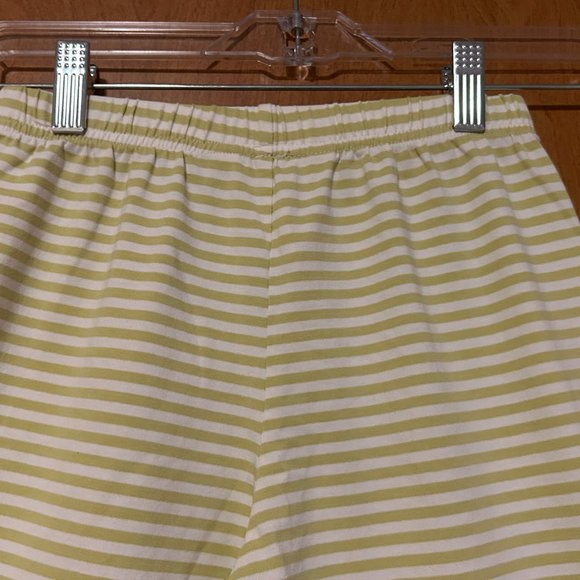 MATILDA JANE Sz 8 Lime Green and White Stripes with Button Ruffle Hems - Picture 8 of 9